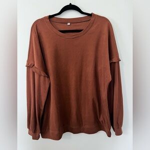 Rust Long Sleeve Sweatshirt
